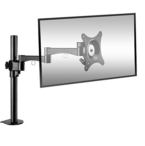 BESTEK Soporte para Monitor PC, Pantalla Plana LED, Monitor para Mesa Giratorio Brazo para Monitor VESA 100x100, Ajuste De 17 A 27 Pulgadas