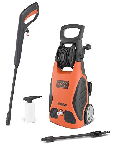 Black+Decker PW1700SPL Hidrolimpiadora de Alta Presión, 1700 W, Negro y Naranja