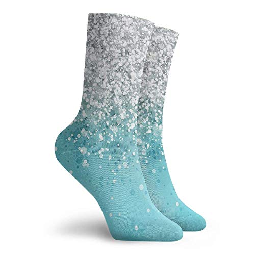 Bling Bright Sky SeaUnisex divertidos calcetines coloridos con estampado de jacuzzi, calcetines de vestir para hombres y mujeres