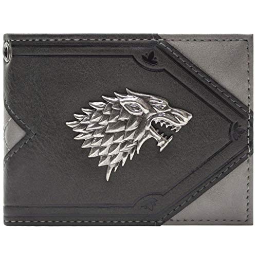 Cartera de House Stark Game of Thrones House Stark Dire Wolf Gris