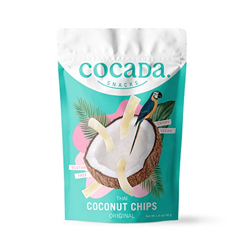 Cocada Snacks - Chips de Coco Horneados | Snack 100% Natural | Gluten Free | Producto Vegano | Paquete de 40g