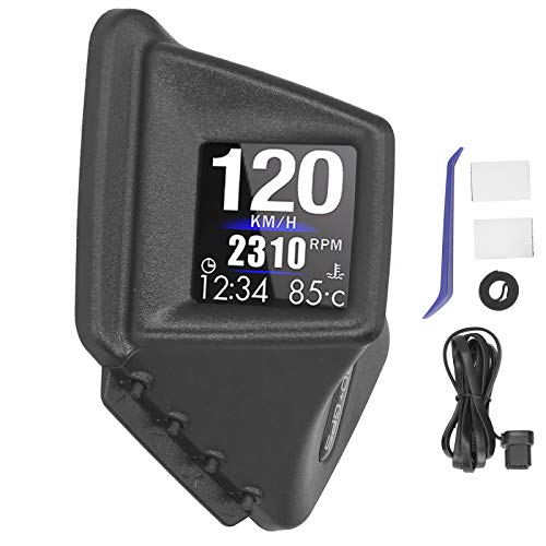 Computadora de conducción inteligente, indicador inteligente OBD2 + GPS, medidor digital inteligente OBD multifunción para automóvil, alarma de advertencia de exceso de velocidad, velocímetro de parab