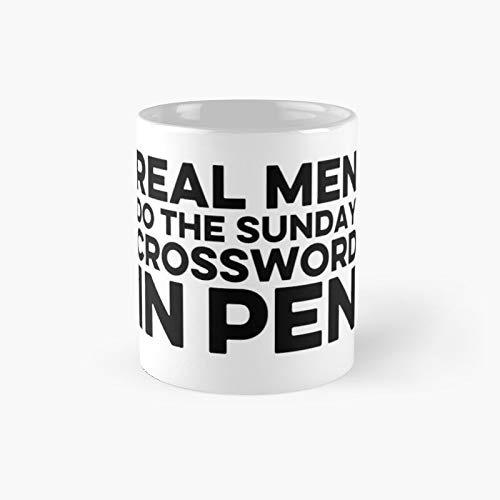 Crossword Puzzles In Ink Classic Mug Best Gift Funny Coffee Mugs 11 Oz