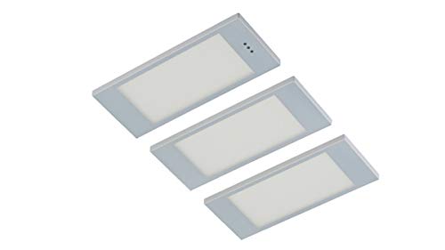 DF-1813 - Juego de 3 focos led para cocina (3,5 W, luz blanca cálida, con interruptor de sensor)