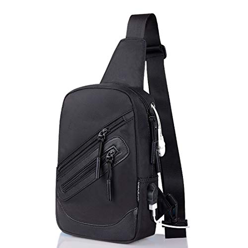 DFV mobile - Backpack Waist Shoulder Bag Nylon for HiSense F10 - Black