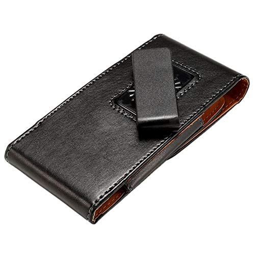 DFV mobile - Funda Ejecutivo Cinturon con Clip Giratorio 360º Piel Sintetica Premium para ZTE TONINO Lamborghini Alpha-One - Negra