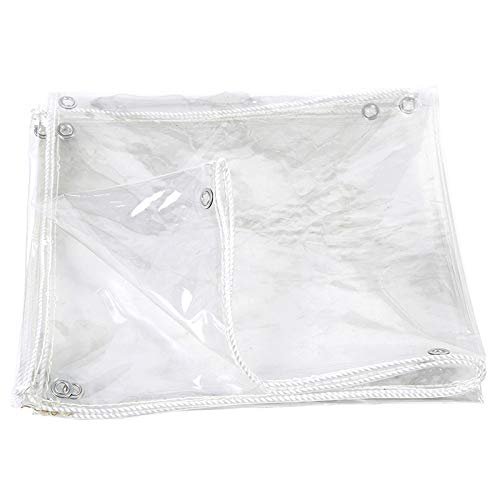 DGLIYJ- Abdeckplanen Lona Impermeable De PVC Transparente Engrosada para Exteriores, Lona Protectora Impermeable Resistente Al Desgarro, Lona Aislante Térmica De Invernadero Plegable(Size:1.2x1.5m)