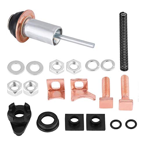 EBTOOLS Kit de reparación de solenoide de motor de arranque, contactos de solenoide de émbolo de solenoide con juntas tóricas para Defender TD5 2.5 Diesel