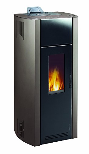 Estufa de leña pellet 9 KW clase Atlantic ref 022001 color gris