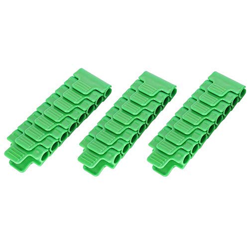 Fdit Clip de película de Invernadero de plástico 24Pcs Abrazadera Herramienta de jardinería Accesorios de Invernadero para Tubo de 11 mm