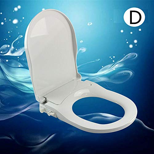 Flybear D-Form Klodeckel con Absenkautomatik Bidet WC Asiento con Bidet integrado Dusch/WC para Intimpflege Toilettensitz