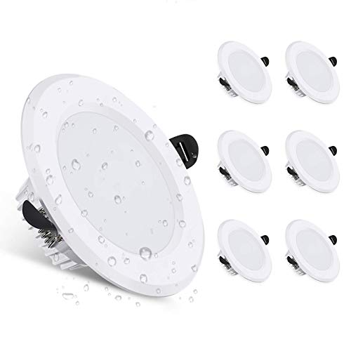 Foco led extraplano empotrado luz de techo baño cocina empotrada bombilla interior 6W 7W blanco cálido impermeable ip44 luz kit de iluminación lámpara ultrafina sala de estar pasillo dormitorio