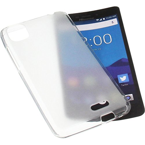 foto-kontor Funda para Hisense T5 Protectora de Goma TPU para móvil Transparente Blanca