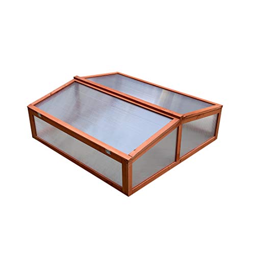 Gardiun KNH1205 Invernadero Madera/Policarbonato Wooden II. Dimensiones 82 X 90 X 32 cm