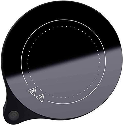 GIOAMH Automatic Constant Temperature Heating Coaster,High Temperature and Rapid Heating,Can Boil Water 100 Degrees,8 Hours Automatic Power Off,Smart Touch,Black,130 * 157mm