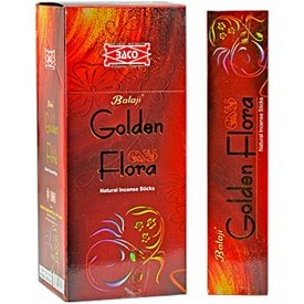 Golden Balaji/joss/incienso Flora palos Agarbatti (12 unidades x 15 palillos)