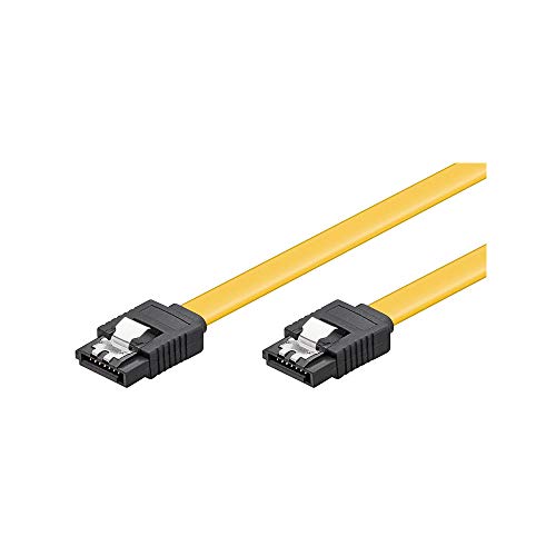 Goobay 95023 S-ATA data cable for HDD, SDD, 6 Gbits, SATA L-type male to SATA L-type male, length 70cm