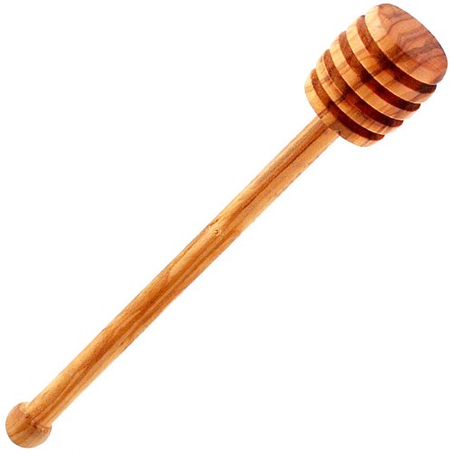 HIC - Servidor de miel y sirope, madera de olivo italiana, 16,5 cm