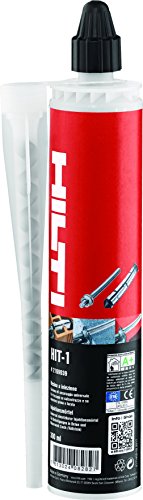 Hilti Mortero de montaje Hit – 1 cartucho de 300 ml – Mortero de inyección 2 K – Procesamiento con pistola de sellado comercial