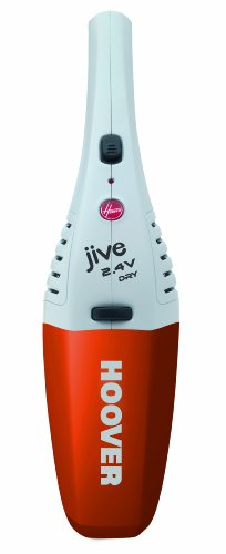 Hoover JIVE SJ24DWO6 Dry - Aspirador de mano para sólidos, 2.5 V de potencia, 0.3 litros de capacidad, color blanco y naranja