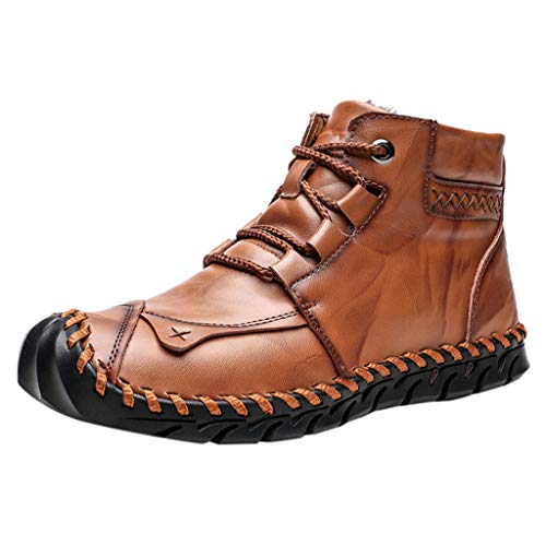 HoSayLike Zapatos De Hombre OtoñO E Invierno Negocios Casual Elegante Retro Herramientas Zapatos De AlgodóN Moda Salvaje AñAdir AlgodóN Mantener Caliente