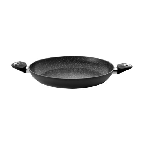 IBILI 440930 Plato de Paella Natura Hierro Fundido Negro, forja, Negro, 38 x 54 x 6 cm