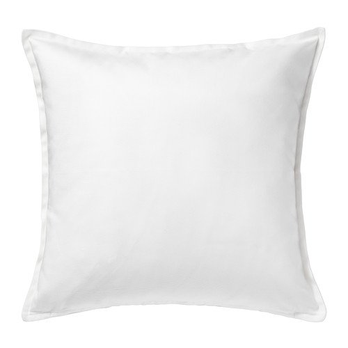 Ikea Gurli - Funda para cojín de color blanco, de 50 cm x 50 cm, Pack de 2