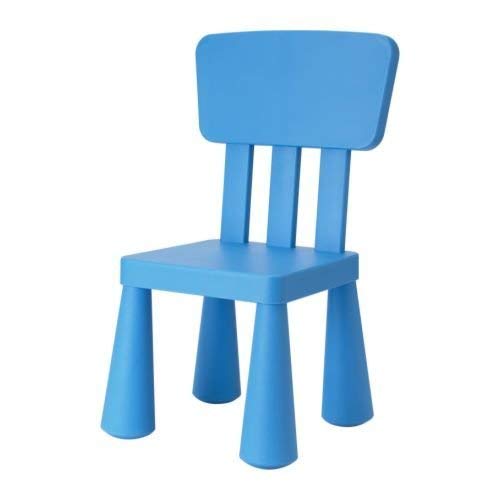 Ikea MAMMUT - Silla infantil, color azul