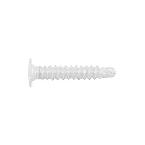 INDEX Fixing Systems BCPB4223 [BCP B] Tornillo autotaladrante de cabeza extraplana y huella Phillips. Blanco (4,2 x 23), 4,2 x 23 mm, Set de 500 Piezas