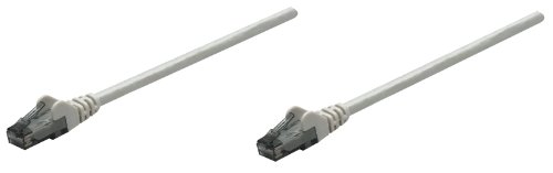 INTELLINET PATCHKABEL RJ45 U/UTP CAT6 0.50M HEBELSCHUTZ GRAU