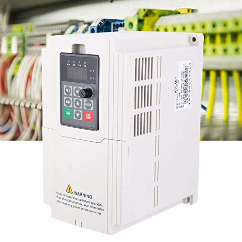 Inversor de Frecuencia, 1.5KW-7.5KW Inversor VFD Trifásico 380V Entrada Salida Controlador Variador Frecuencia Variador Convertidor Frecuencia Profesional para Ventiladores Sequía, Bombas, etc(7.5KW)