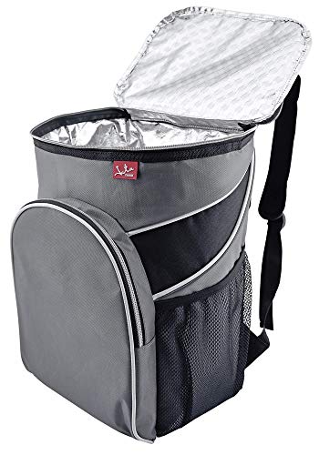 Jata Hogar Take Away Mochila Nevera Porta Alimentos, Acero, Negro, 28X21X38 Cm