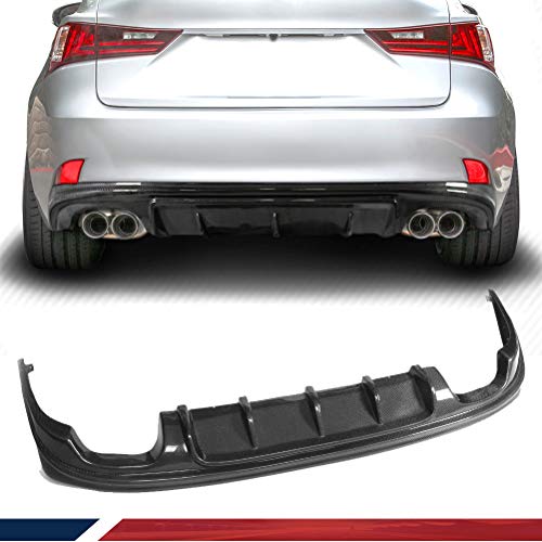 jcsportline Fibra de Carbono Rear Bumper Parachoques de difusor para IS-F Sport 2014Â -Â 2015Â Un estilo (sÃ³lo ajuste para F Sport Bumper)