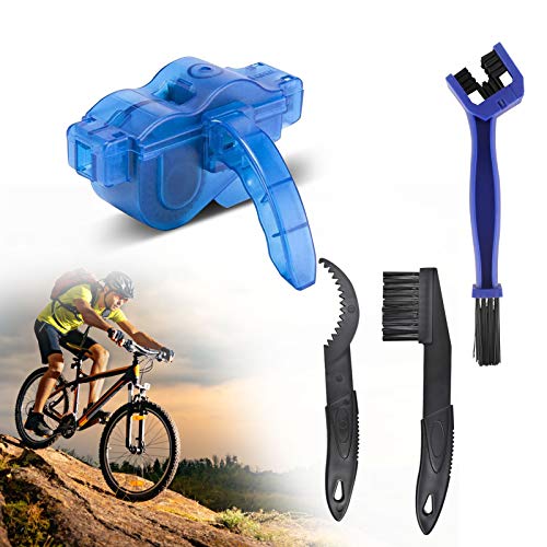 JOLIGAEA Kit de Cepillo de Limpieza de Bicicletas, 4 pcs Herramientas de Limpieza para Bicicleta, Profesional Cepillo Limpieza Cadena para Bicicleta para Todos los Tipos de Bici