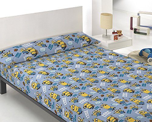 J.Sábanas MINIONS Cama de 105 cm (azul)