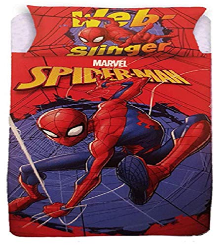 Juego de sábanas de Spiderman Marvel para Cama Individual, 100% algodón, Art. Web-Singer