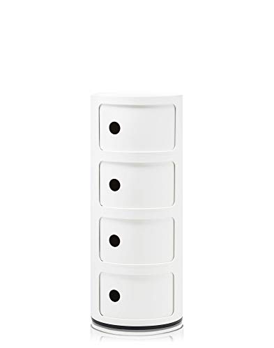 Kartell Componibili Cajonera, Blanco, 32x32x77 cm