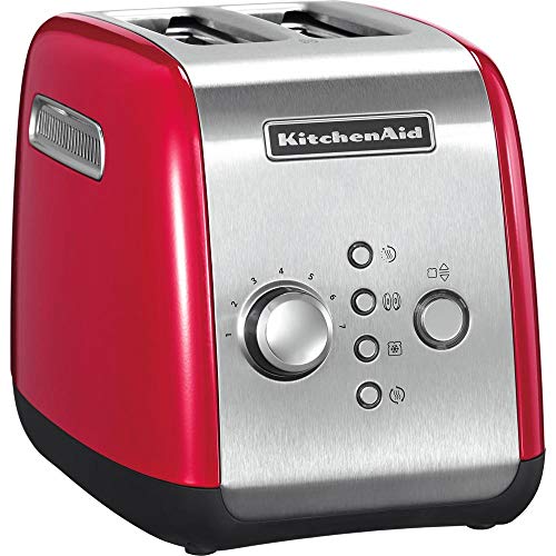 Kitchenaid 5KMT221EER - Tostadora, color rojo y plateado