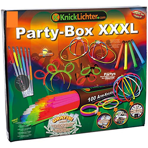 KnickLichterDE Party-Box XXXL - Set de accesorios luminosos para fiestas