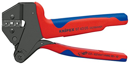 KNIPEX Crimpadora de sistema para mordazas intercambiables (200 mm) 97 43 05