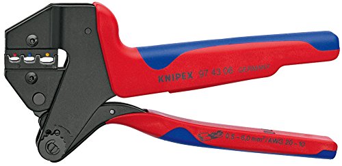 KNIPEX Crimpadora de sistema para mordazas intercambiables (200 mm) 97 43 06