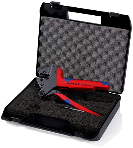 KNIPEX Crimpadora de sistema para mordazas intercambiables (200 mm) 97 43 200