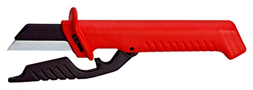 KNIPEX Cuchillo para cable aislado 1000V (190 mm) 98 56 SB (cartulina autoservicio/blíster)