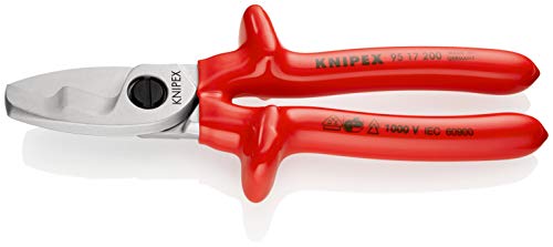 KNIPEX Tijeras cortacables con filo de corte doble aislado 1000V (200 mm) 95 17 200