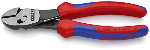 KNIPEX TwinForce Alicate de corte diagonal de alto rendimiento con muelle de apertura (180 mm) 73 72 180 F