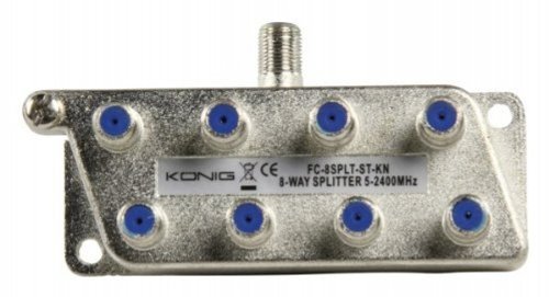 König FC-8SPLT-ST-KN cable divisor y combinador - Splitter/Combinador de cables (F)