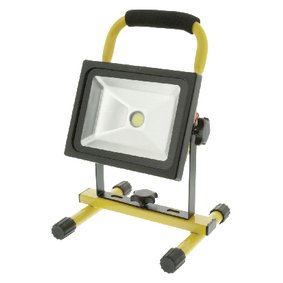 König KNLEDFLMB20W Foco LED COB Móvil - 20 V - 1400 LM – 319 x 216 x 184 mm – Amarillo / Negro