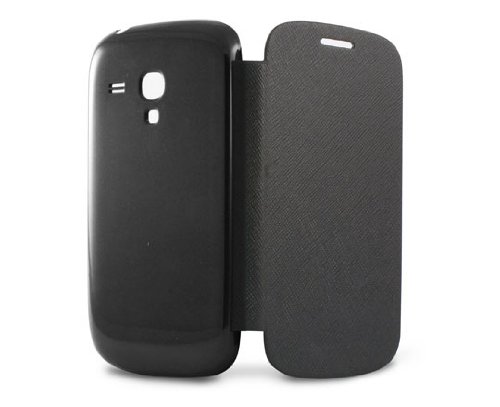 Ksix B8464FU80 - Funda Folio trasera para Samsung I8190 Galaxy S III Mini, negro