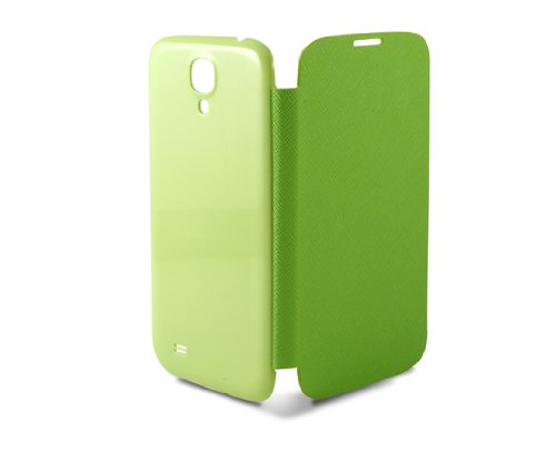 Ksix B8505FU80V - Funda folio trasera flexible para Samsung Galaxy S4 I9505, verde