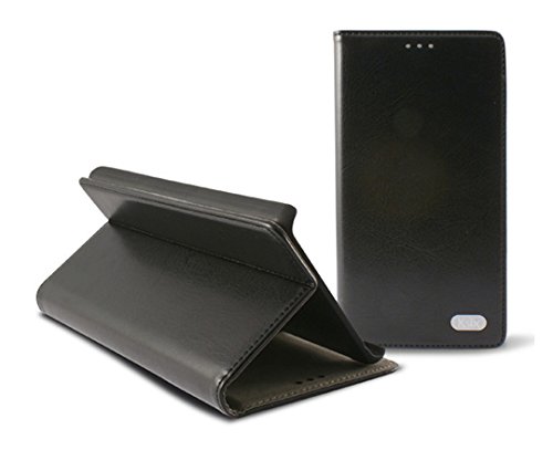 Ksix B8976FU20 - Funda folio con función soporte para Alcatel Pop C7, negro